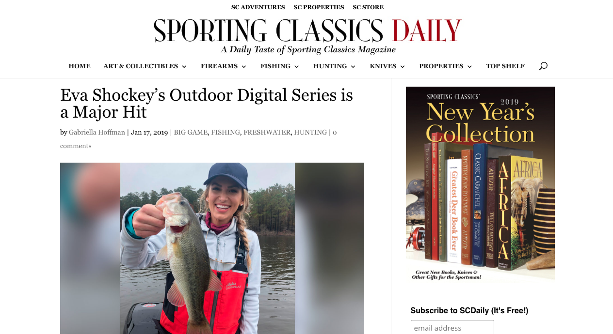 Sporting Classics Daily: Eva Shockey's Outdoor Digital Series is a Major  Hit - Gabriella Hoffman